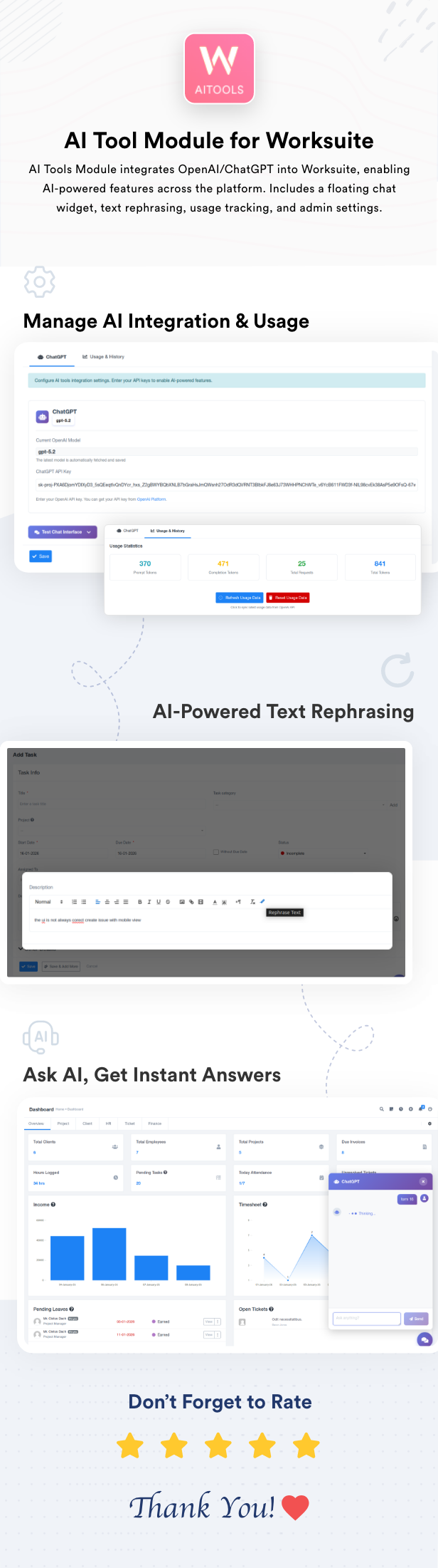 Aitools Module for Worksuite