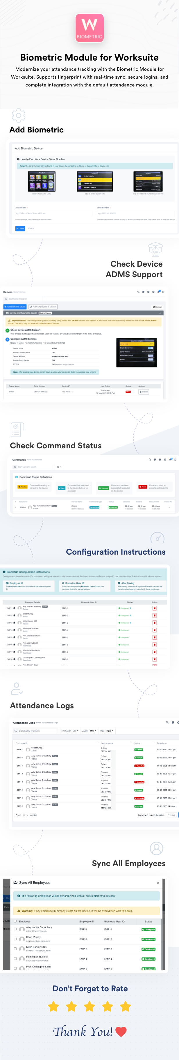 Biometric Module for Worksuite - 1