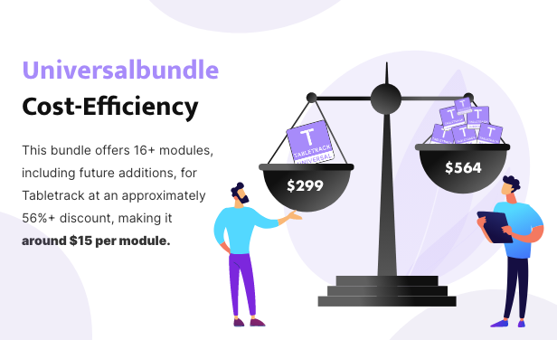 Universal Bundle overview for TableTrack
