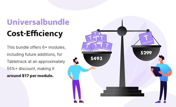 Universal Modules Bundle for Tabletrack - 1