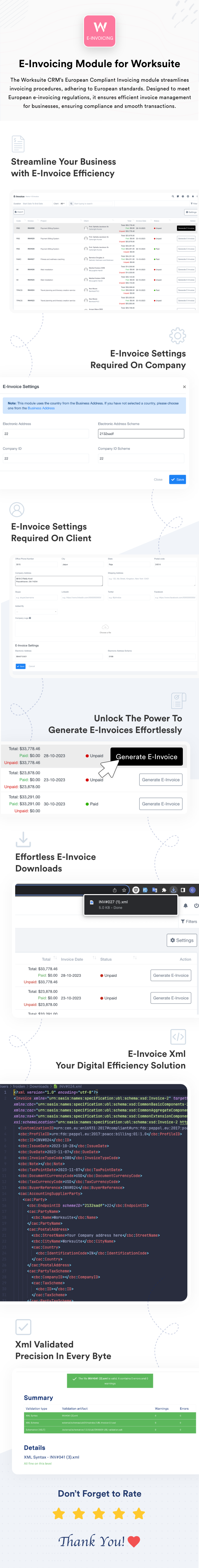 E-Invoicing Module for Worksuite CRM - 1