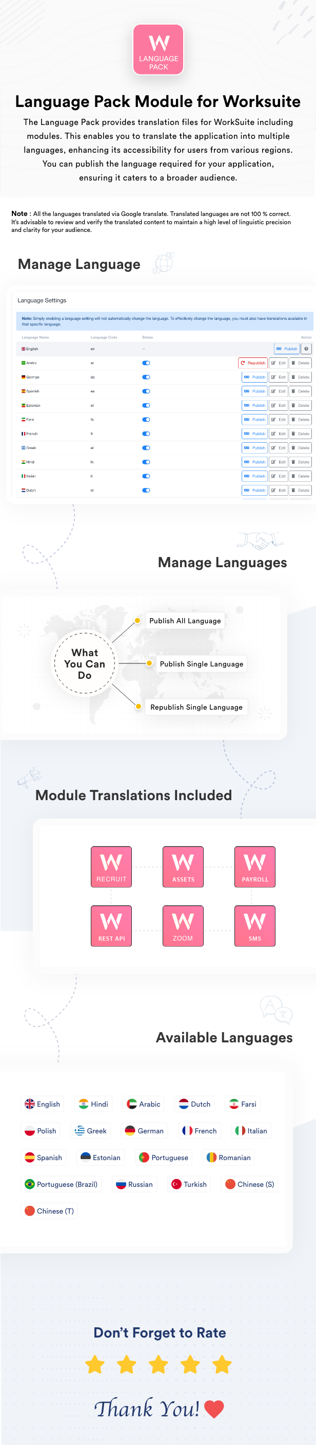 Language Pack Module for Worksuite CRM - 1